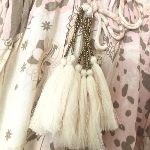 NWT Z&L Europe gold bead-trimmed neckline butterfly sleeves Dancing Queen DressM - Picture 7 of 13